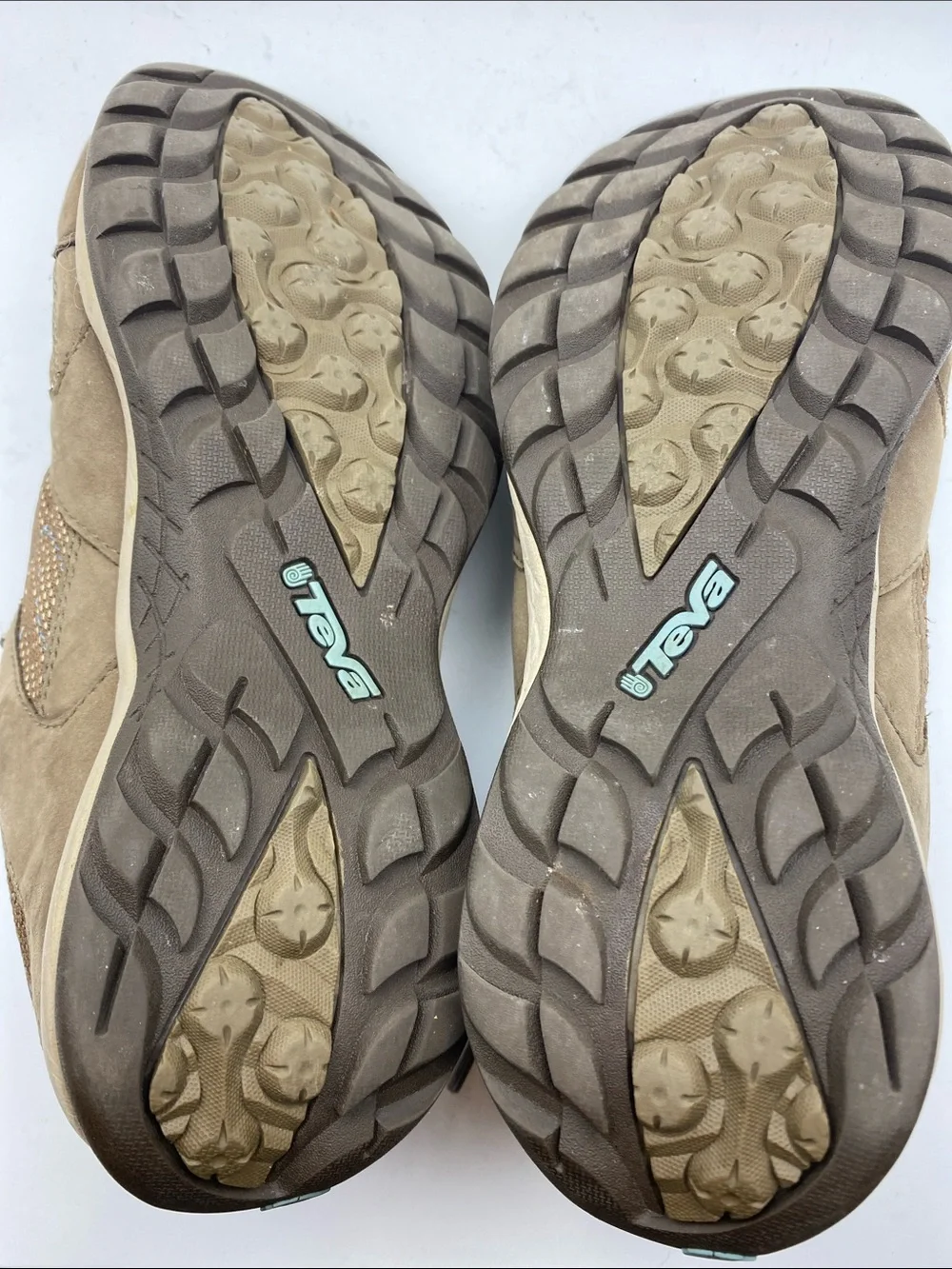 Teva Men's Brown Athletic Shoes with Blue Accents